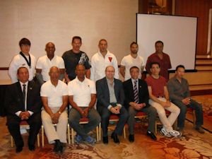 International Taekwondo Master Instructors from various Taekwondo Associations attending an introductory Para-Taekwondo Seminar held at the Taekwondo Hall of Fame - Las Vegas, USA