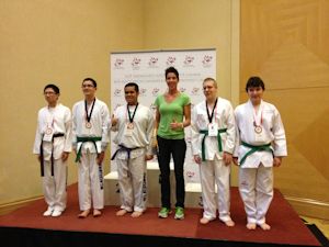 Para-Taekwondo competitors with Intellectual/Developmental Disabilities at the Canadian National Championships with 4-time World Para-Taekwondo Champion